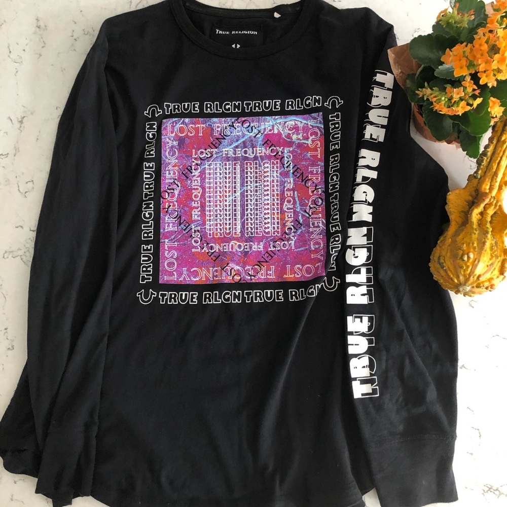 True Religion Frequency Long Sleeve Tee - Picture 3 of 5